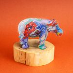 Swazi Candles奔騰草原蠟擺飾(小)-河馬