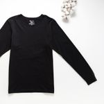 Organic男保暖圓領衫(黑色)