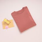 Organic經典圓短T恤(洛神粉)