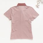 Organic女短POLO衫 (鳳梨涼感)(粉色)