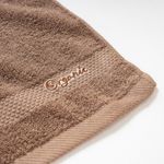 Organic平織毛巾圈小方巾(可可)