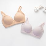 Organic雲柔無鋼圈內衣(涼感環保)(粉芋色)