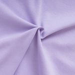 Organic女圓短T恤(素描花卉)(紫色)