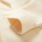 Organic女刷毛連帽外套(奶油白)