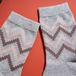 Organic提花短襪(圖騰之舞)(灰色)