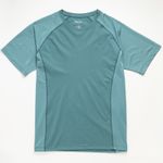 Organic拼接男圓短T恤 (鳳梨涼感)(綠色)