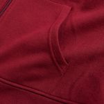 Organic男刷毛連帽外套(落日紅)