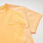 Organic拚接女圓短T恤 (鳳梨涼感)(黃色)