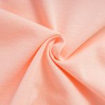 Organic翻褶袖圓短T恤 (鳳梨涼感)(淺粉)