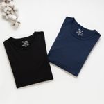 Organic男保暖圓領衫(黑色)