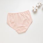 Organic女中腰內褲(涼感環保)(粉桔色)