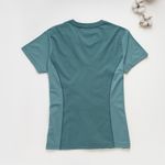 Organic拚接女圓短T恤 (鳳梨涼感)(綠色)