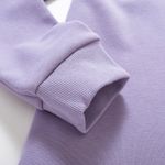 Organic女立領拉鍊上衣(紫色)