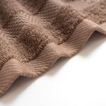 Organic平織毛巾圈小方巾(可可)