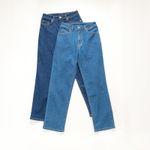 Organic女丹寧彈性牛仔褲(深藍)