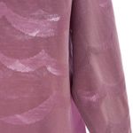 Organic涼感七分袖上衣(波浪紋)(粉紫)
