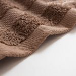 Organic平織毛巾圈洗臉巾(可可)