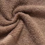 Organic平織毛巾圈小方巾(可可)