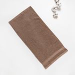 Organic平織毛巾圈洗臉巾(可可)