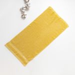 Organic平織毛巾圈洗臉巾(檸檬黃)