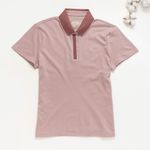 Organic女短POLO衫 (鳳梨涼感)(粉色)