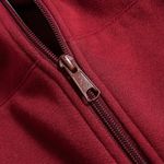 Organic男刷毛連帽外套(落日紅)