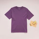 Organic經典圓短T恤(冰芋紫)
