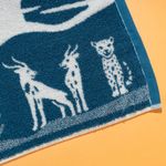 Organic有機棉運動巾-草原同樂(藍綠/白)