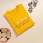 Organic圓短T恤-圖騰之舞(黃色)