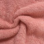 Organic平織毛巾圈小浴巾(蜜桃粉)