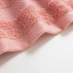 Organic平織毛巾圈洗臉巾(蜜桃粉)