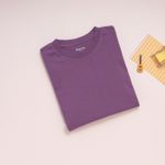 Organic經典圓短T恤(冰芋紫)