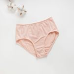 Organic女中腰內褲(涼感環保)(粉桔色)