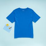 Organic經典圓短T恤(蘇打藍)