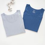 Organic恆感男背心(灰藍)