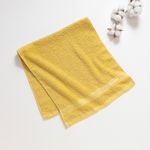 Organic平織毛巾圈洗臉巾(檸檬黃)