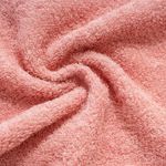 Organic平織毛巾圈小方巾(蜜桃粉)