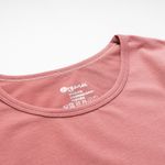Organic女保暖圓領衫(荔枝粉)