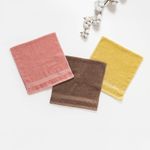 Organic平織毛巾圈洗臉巾(檸檬黃)