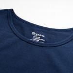 Organic女保暖圓領衫(靛藍色)