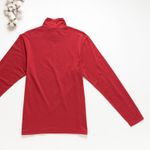 Organic男保暖半高領衫(石榴紅)