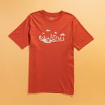 Organic圓短T恤-草原同樂(橘色)