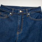 Organic女丹寧彈性牛仔褲(深藍)