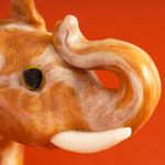 Swazi Candles奔騰草原蠟擺飾(小)-大象