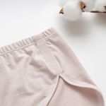 Organic雲柔女中腰內褲(涼感環保)(粉芋色)
