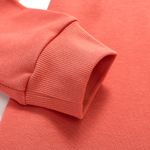 Organic女立領拉鍊上衣(橘色)