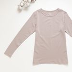 Organic女保暖圓領衫(燕麥灰)