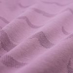 Organic涼感七分袖上衣(波浪紋)(粉紫)