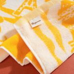 Organic有機棉洗臉巾(草原同樂)(黃/白)