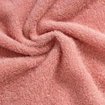 Organic平織毛巾圈洗臉巾(蜜桃粉)